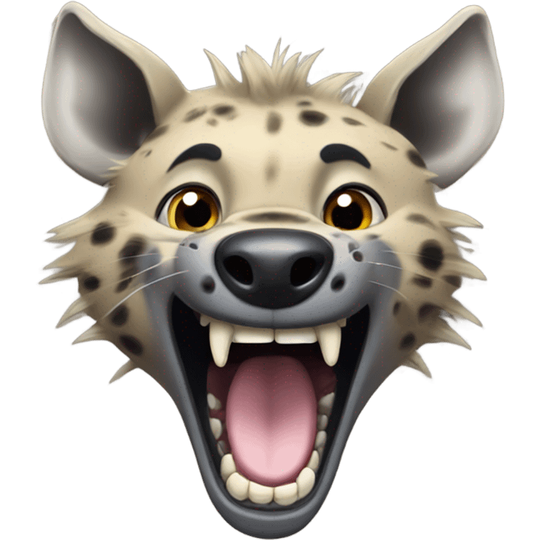 Laughing hyena   emoji