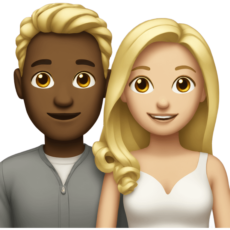 a blonde couple emoji