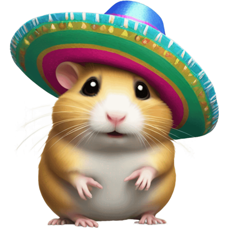 Hamster wearing sombrero  emoji