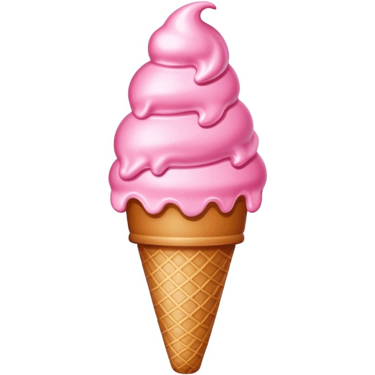 Pink ice cream emoji