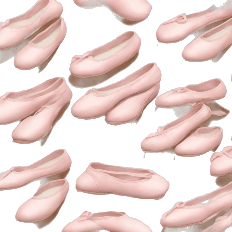 Pale pink ballet shoes emoji