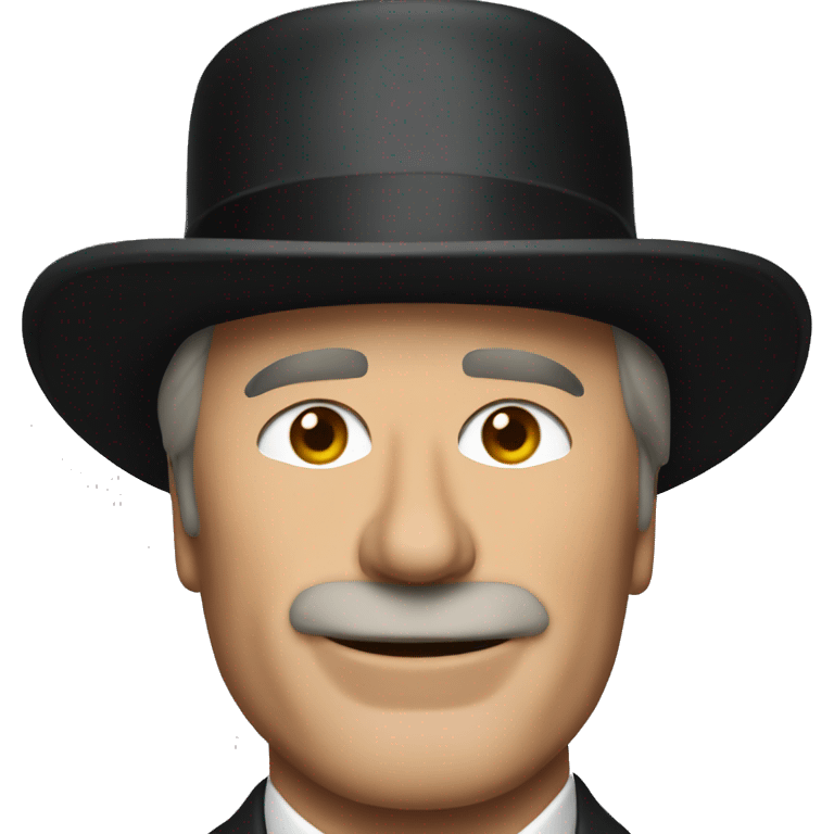 Alec Baldwin with top hat emoji