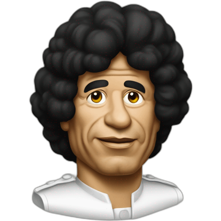 muammar gaddafi with white gloves emoji