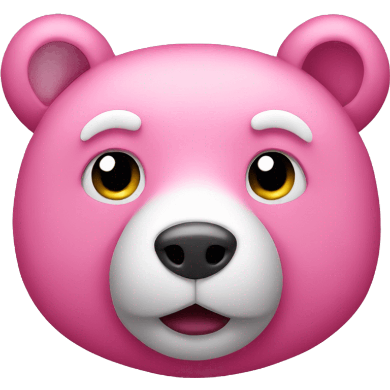 Pink bear emoji