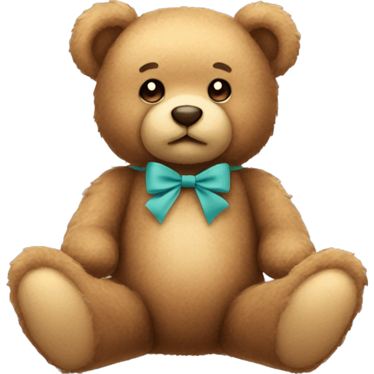 teddy bear with bow  emoji