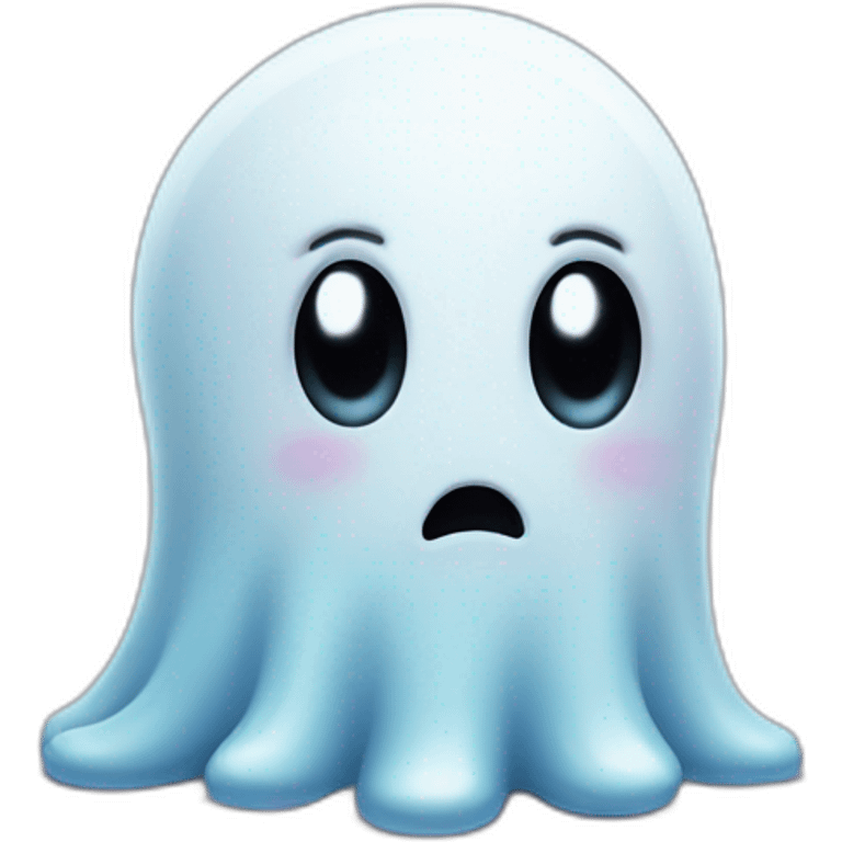 cute sad ghost banned emoji