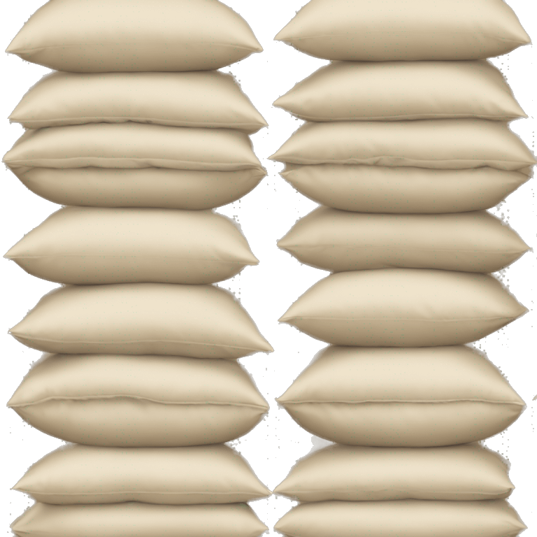 Stacked beige pillows emoji