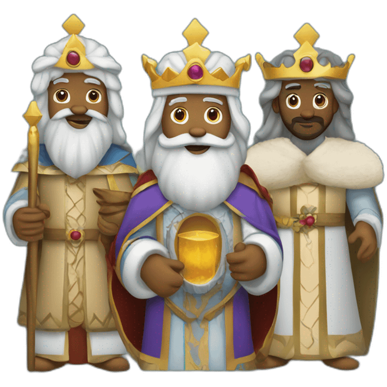 the three kings chritsmas emoji