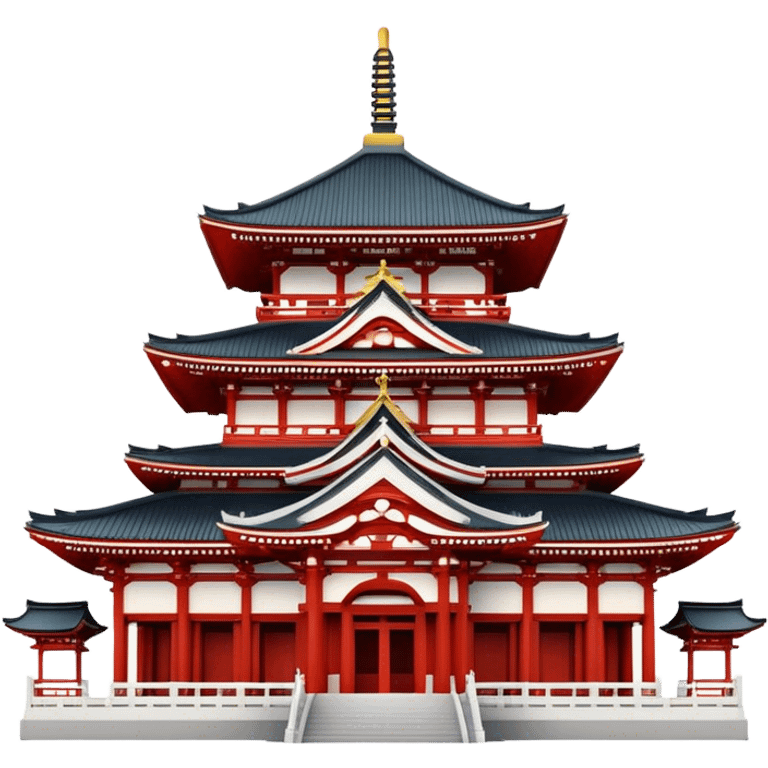 Cinematic Realistic Senso-ji Temple Landmark Emoji, depicted with the historic Tokyo temple rendered with intricate architectural detail and dynamic, cultural lighting. emoji