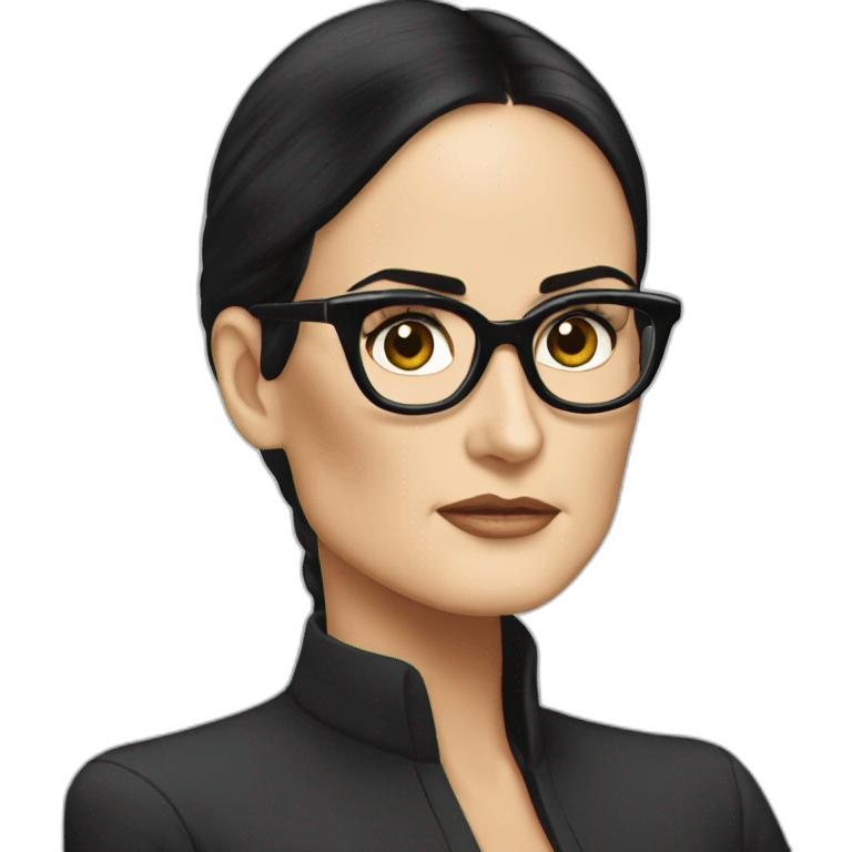 Demi Moore serious emoji