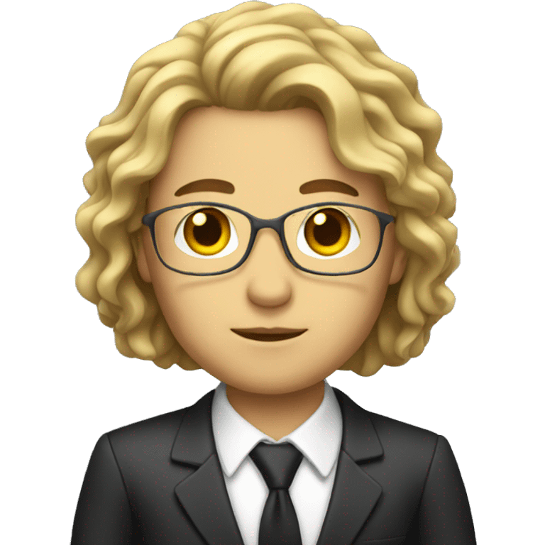 Prosecutor with long hair emoji