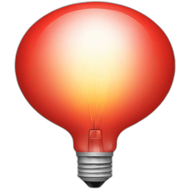 red bulb emoji