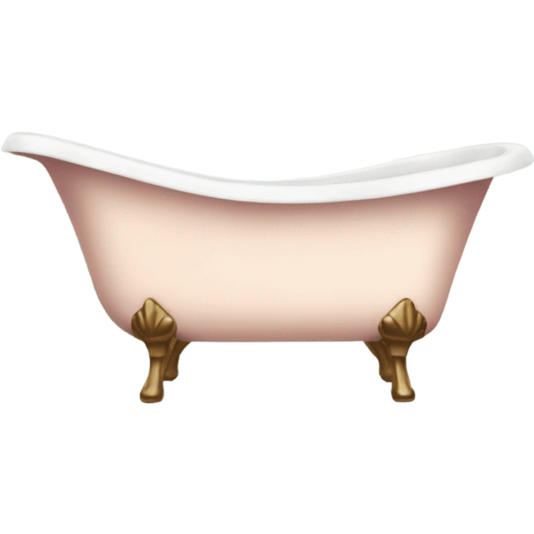 Vintage bathtub with rose petals  emoji