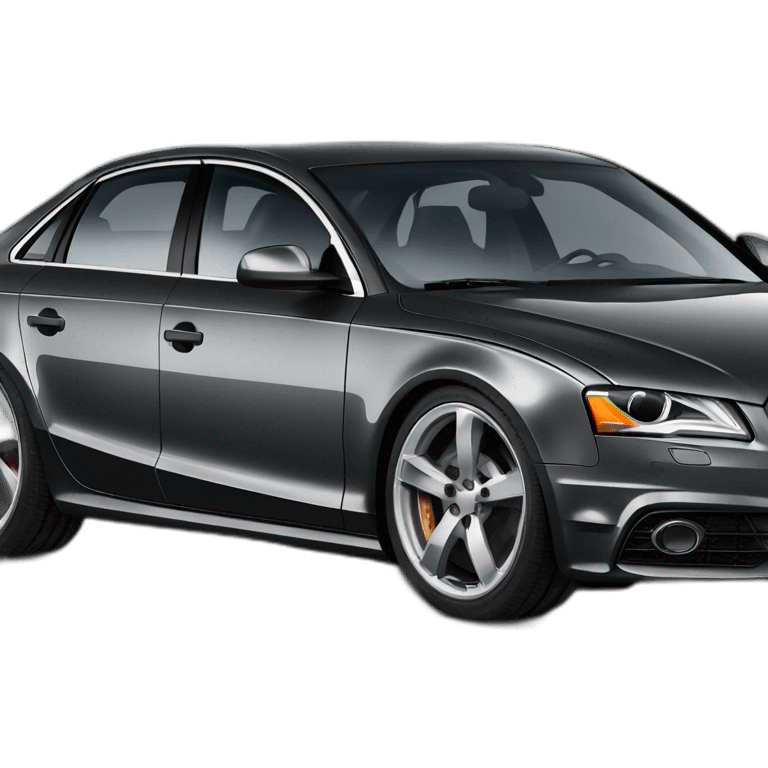 Black Lowered audi b8 a4 emoji