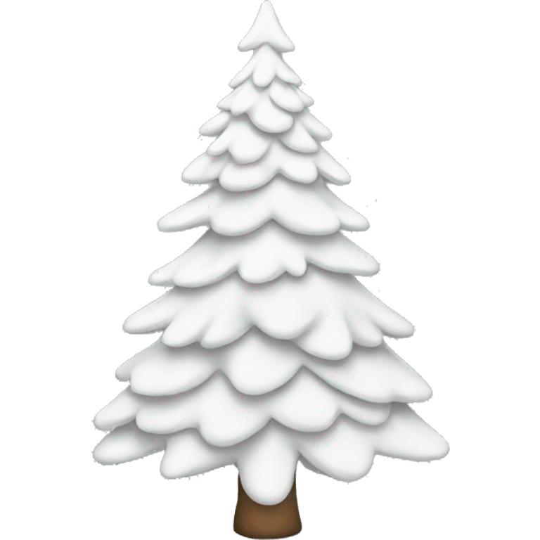 White Christmas tree emoji