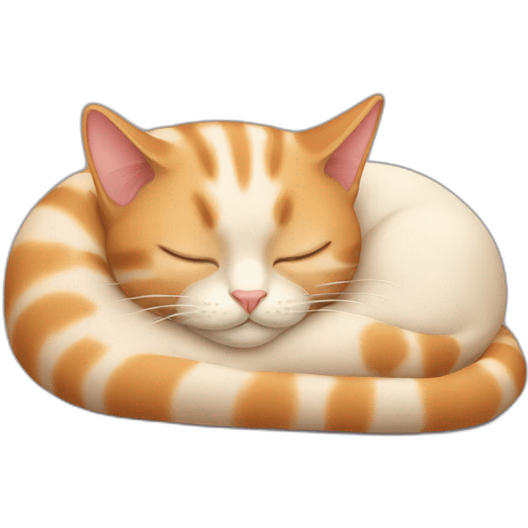 cat sleeping curled emoji