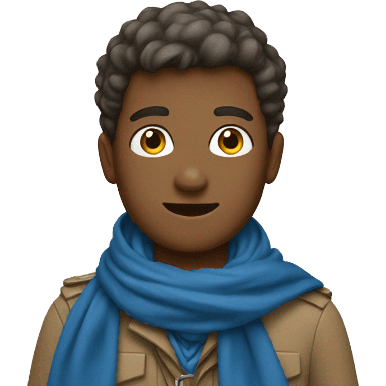 scout with blue scarf emoji