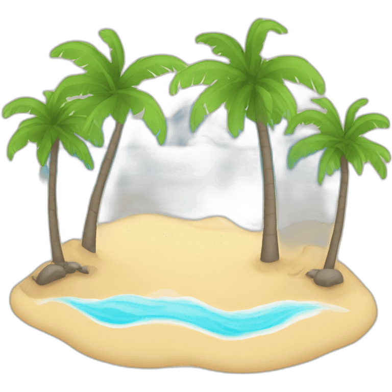 Freedom paradise beach emoji