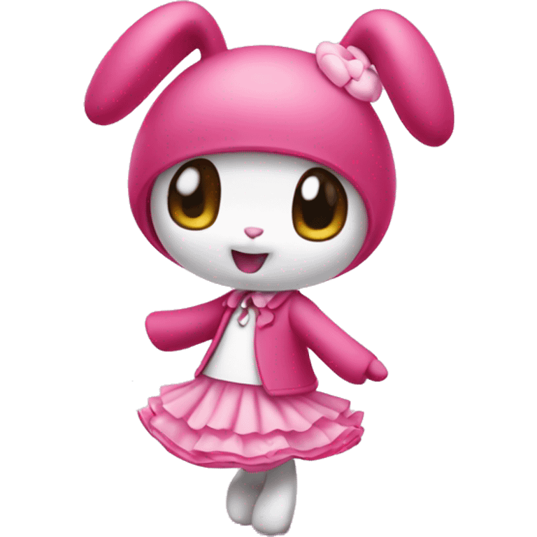 My melody dancing emoji