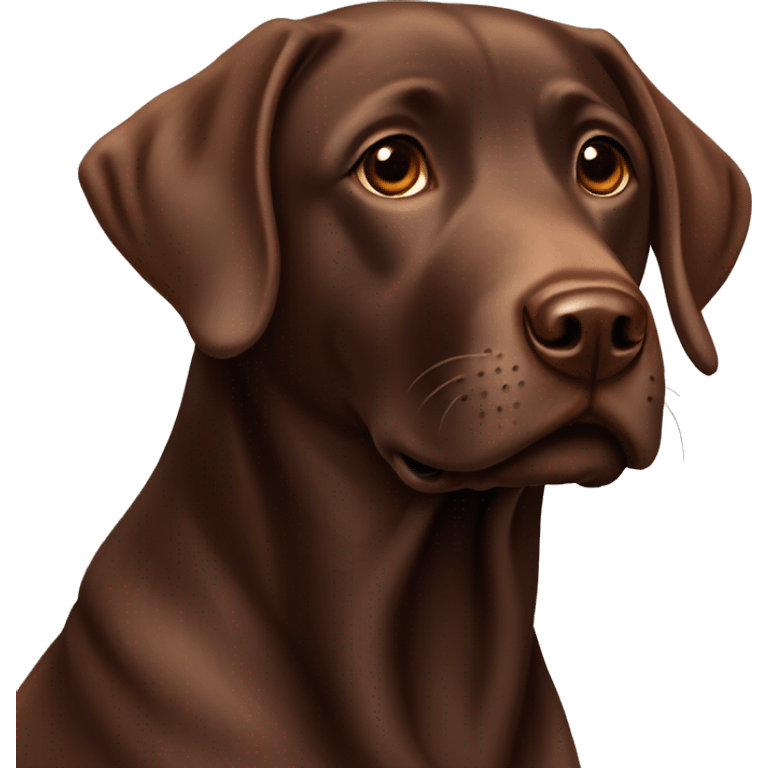 Chocolate Labrador ￼ emoji