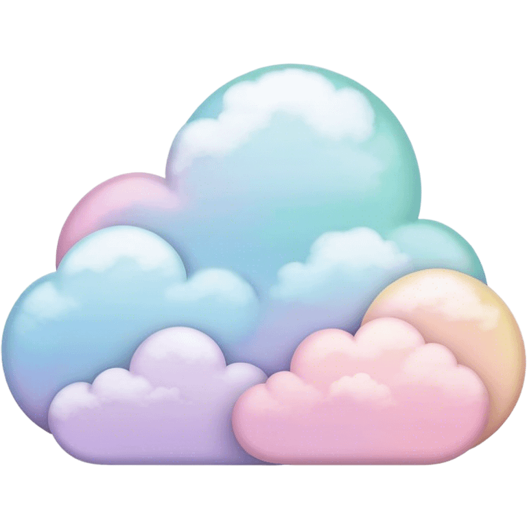 Pastel clouds emoji