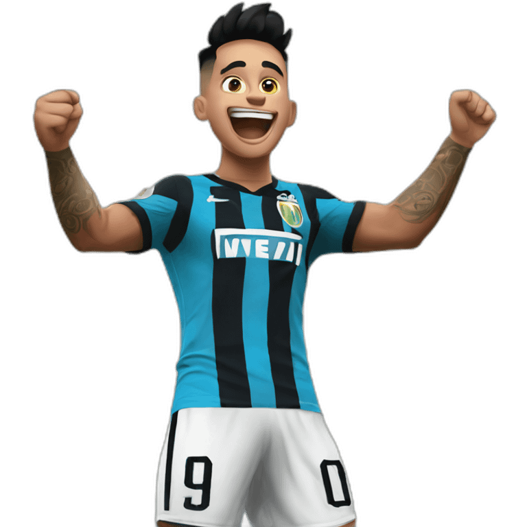 lautaro martinez celebrating emoji