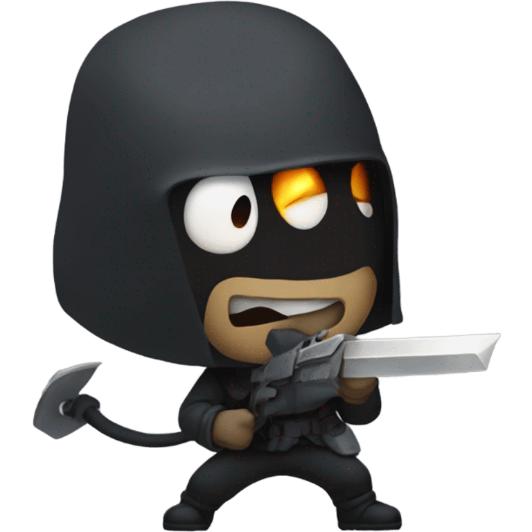 Deuce fighting evil emoji