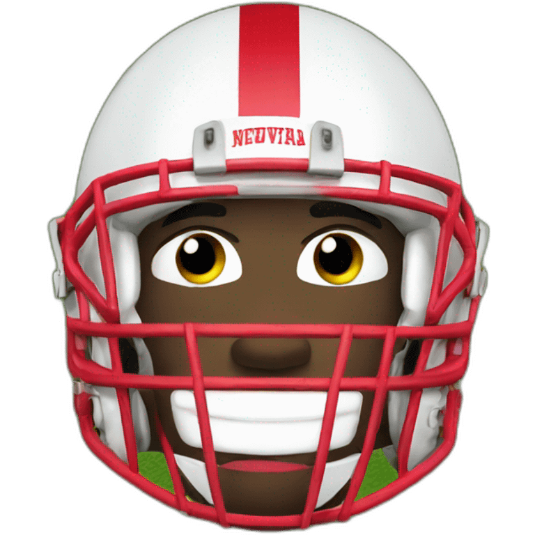 Long faced football player emoji