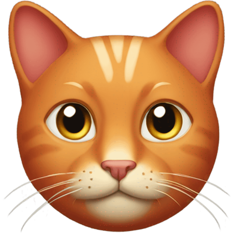  Red cat bald head emoji