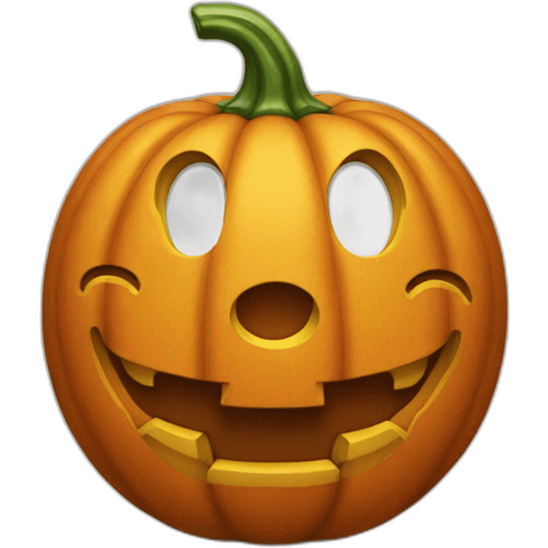 Pumpkin Mickey mouse emoji