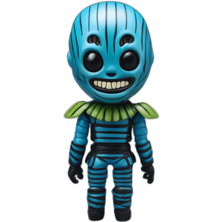 Beetleborg blue action figure Japanese toy emoji