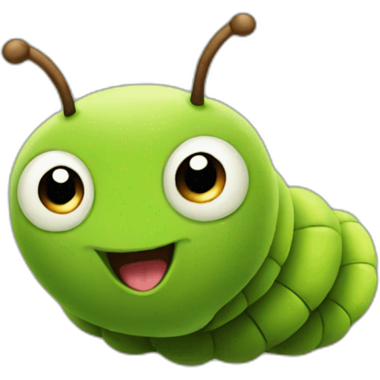 cute caterpillar emoji