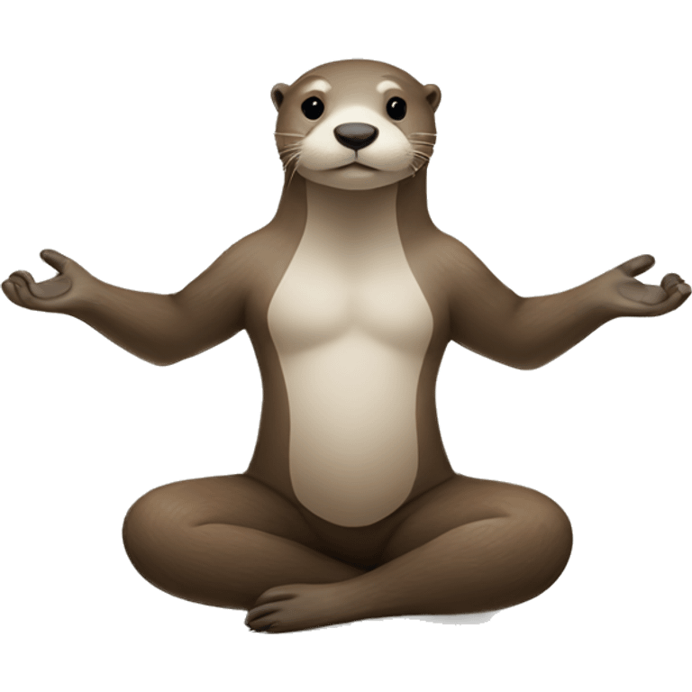 yoga otter emoji