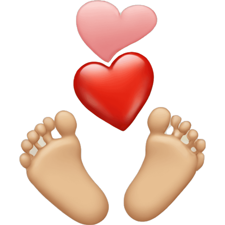 Foot heart emoji