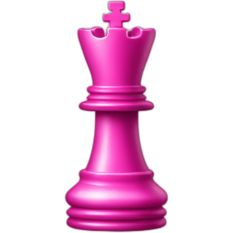 Pink chess piece emoji