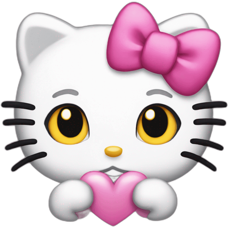 shy-hello-kitty emoji