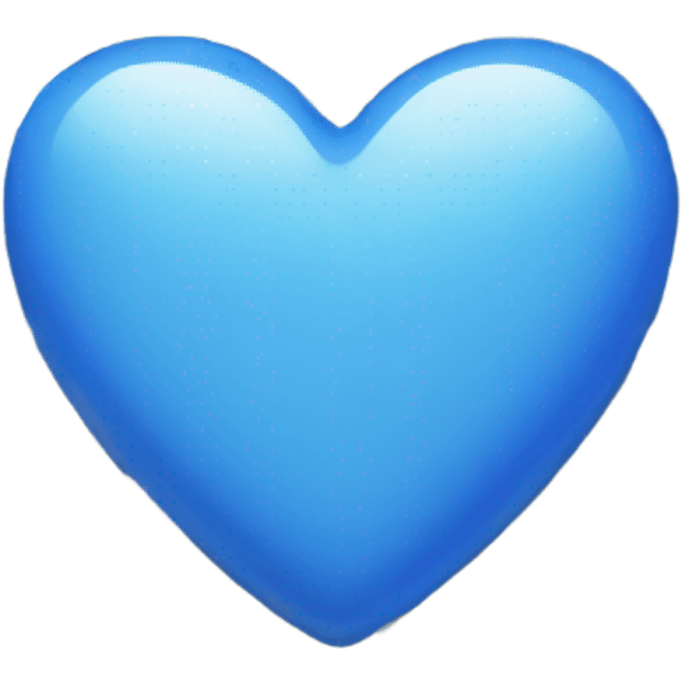 Blue heart and white flowers emoji