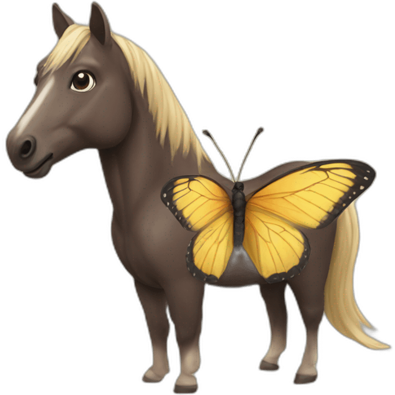 horse butterfly emoji