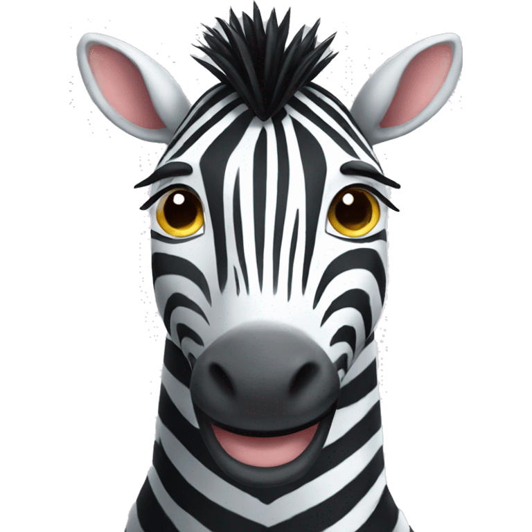 smile zebra emoji