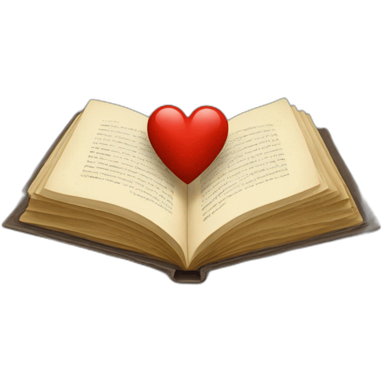 livre avec coeur emoji