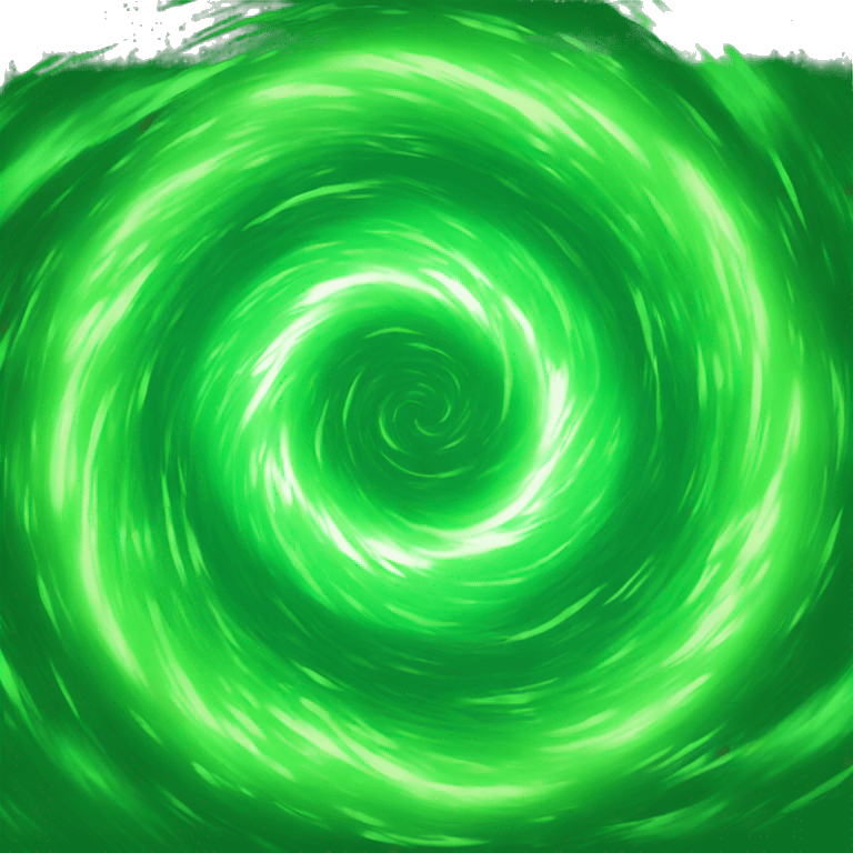 green energetic vortex  emoji