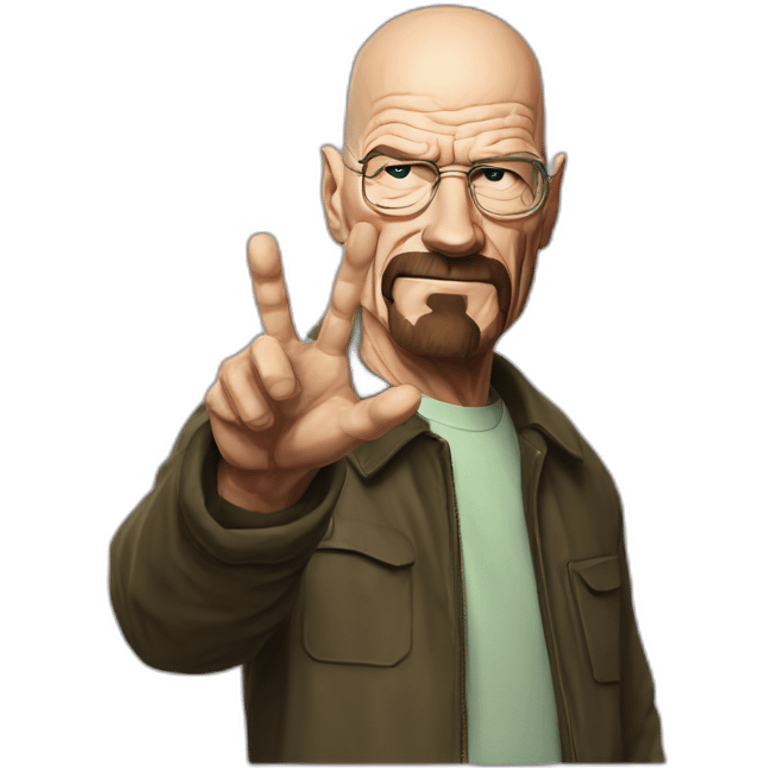 walter white waving his finger no emoji