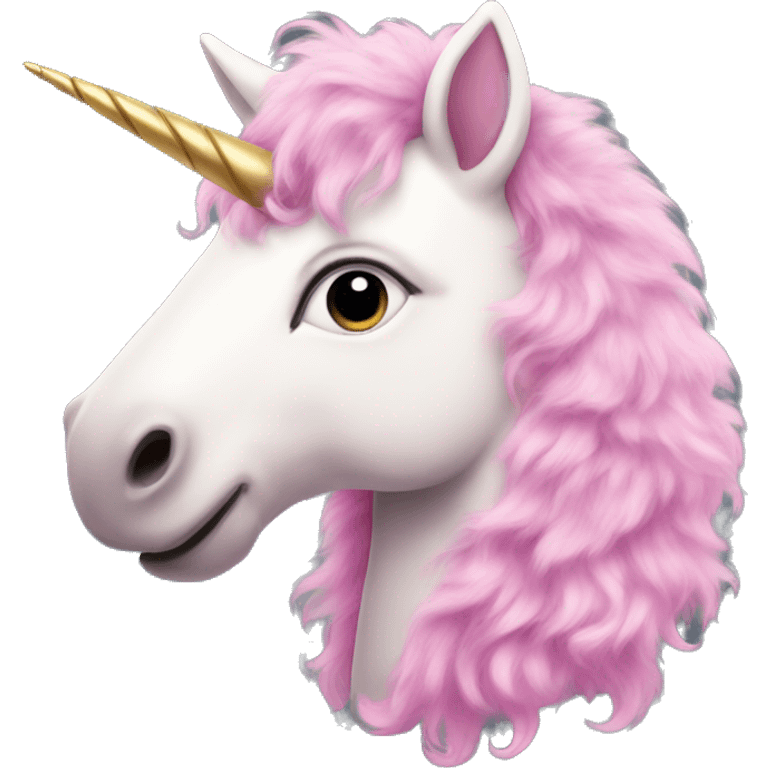 Pink fluffy unicorn  emoji