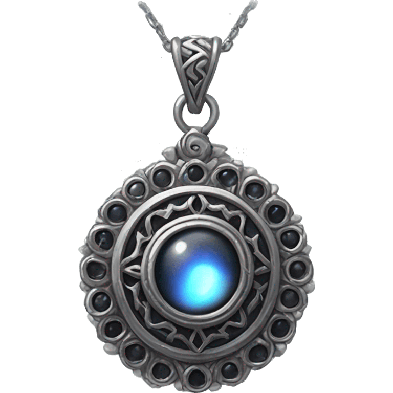 Shadow Amulet

    Description: An ornate silver pendant housing a dark gemstone that seems to absorb surrounding light, giving it a faint, eerie glow. emoji