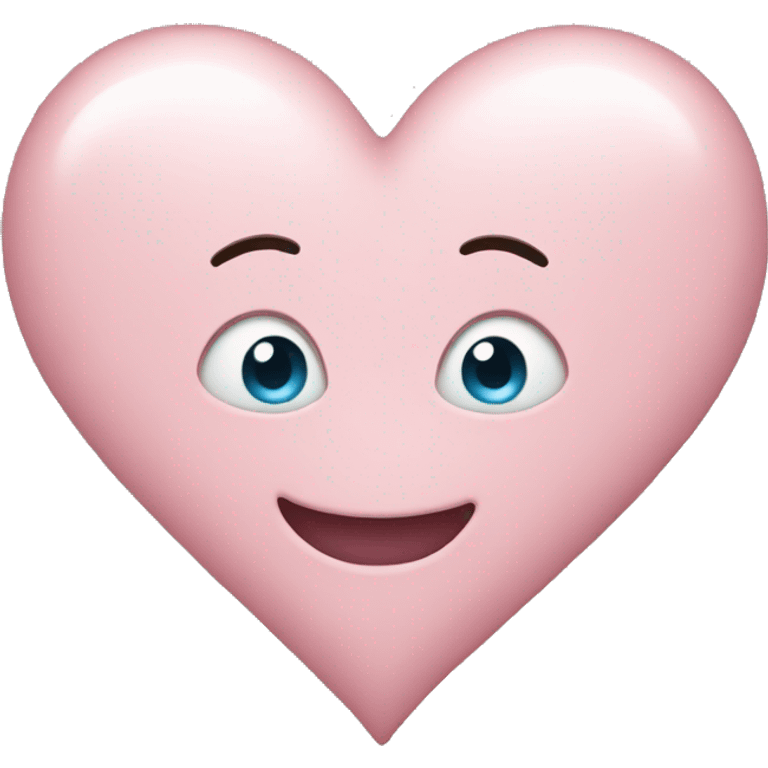 Light pink heart emoji emoji