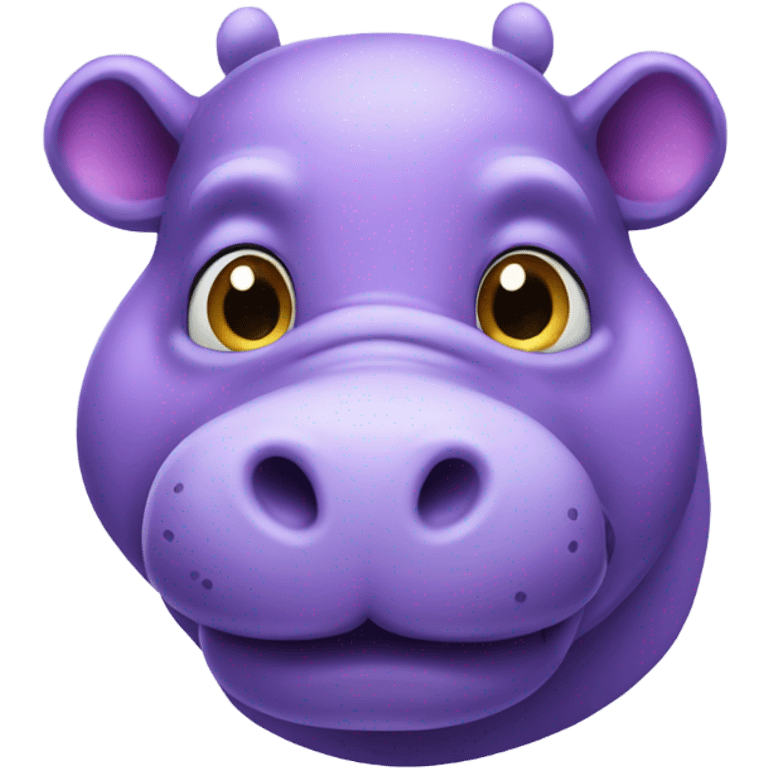 Purple hippo emoji