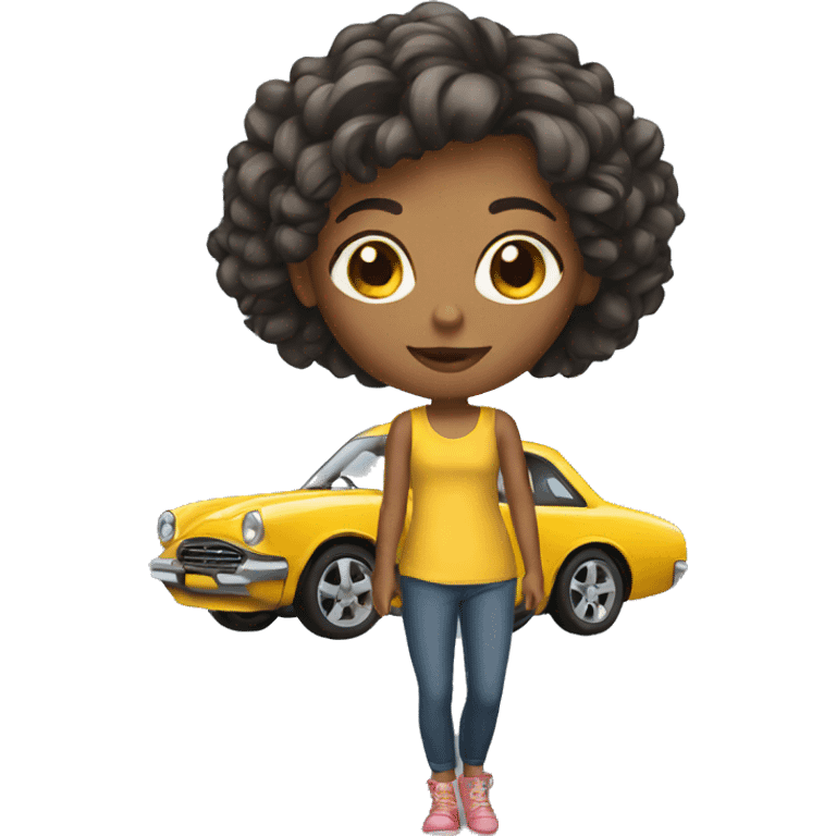 girl with car  emoji