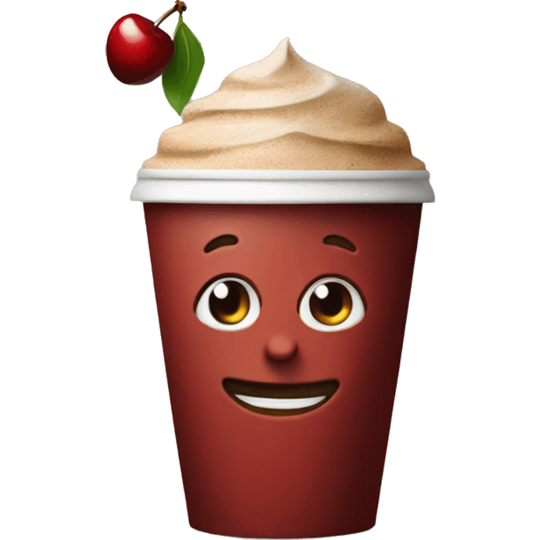 Cherry person bringing you coffee emoji