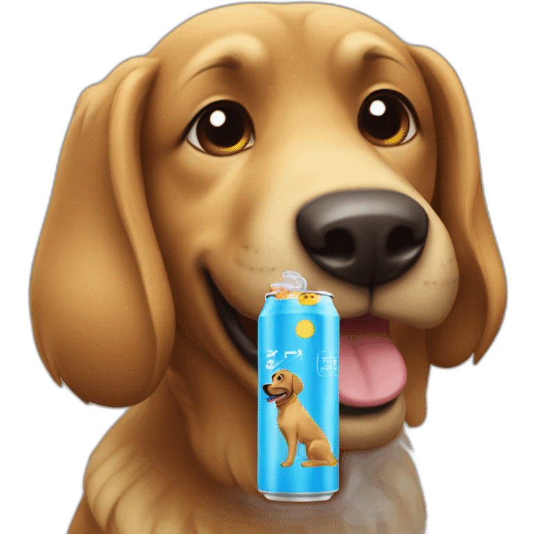 dog + energy drink emoji