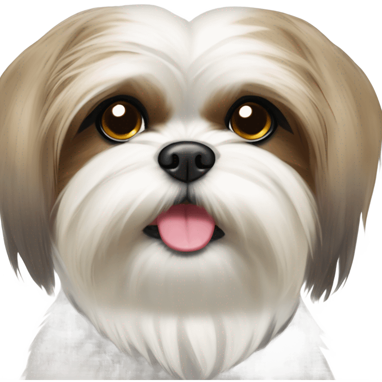 Shih Tzu dog after grooming emoji